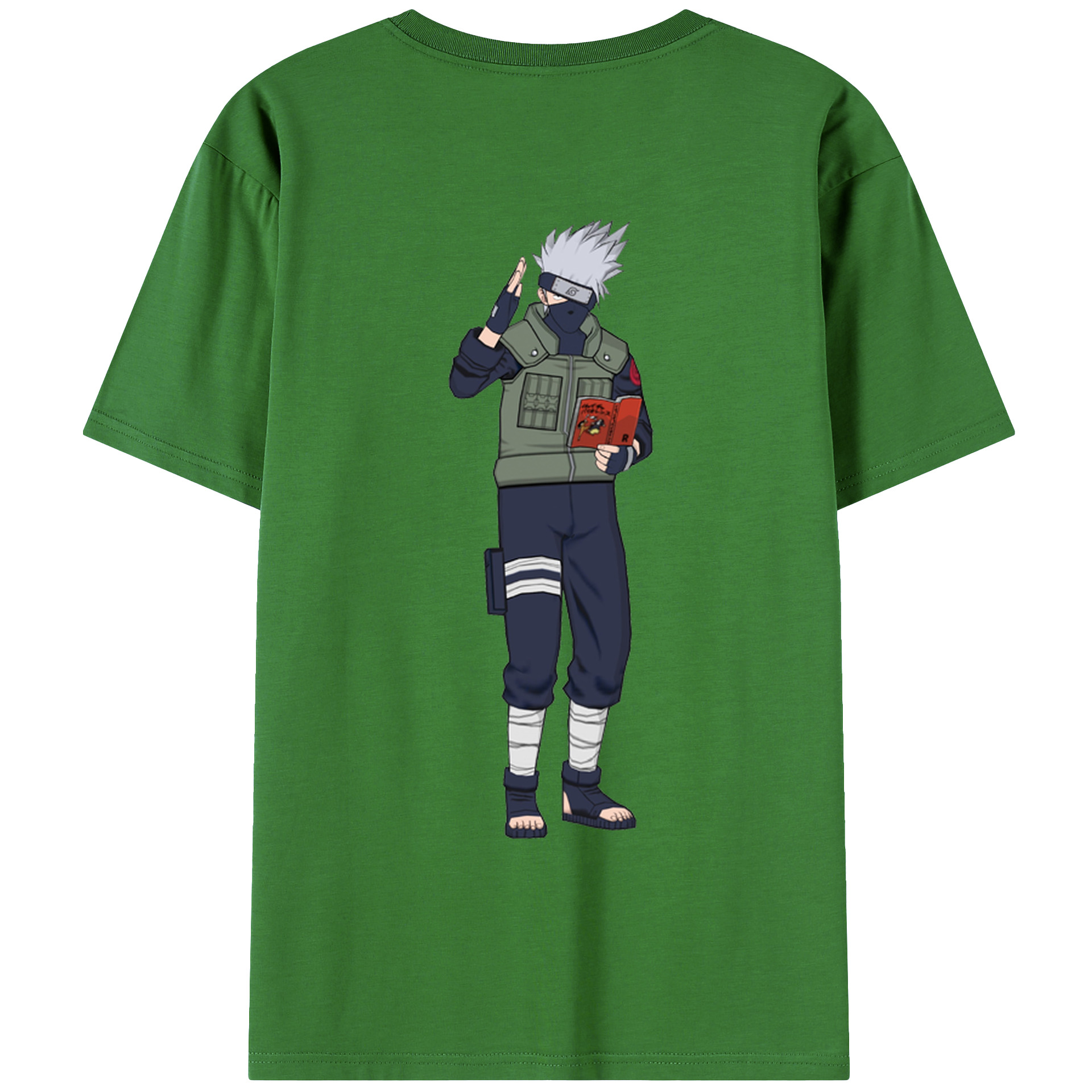 （画像用） NARUTO -ナルト- はたけ カカシ Hatake Kakashi レディース半袖Tシャツ(バックプリント)